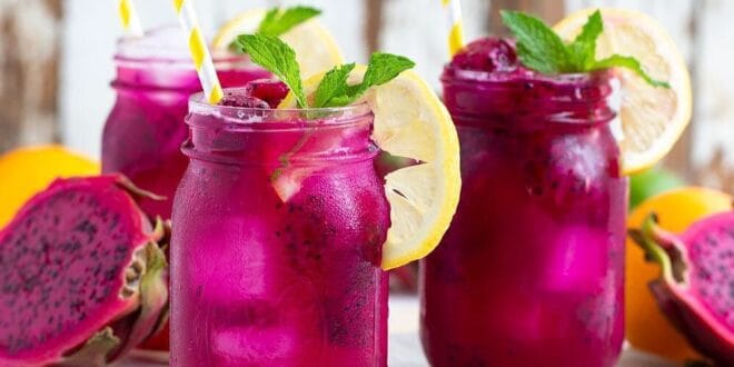 Pineapple Dragonfruit Lemonade