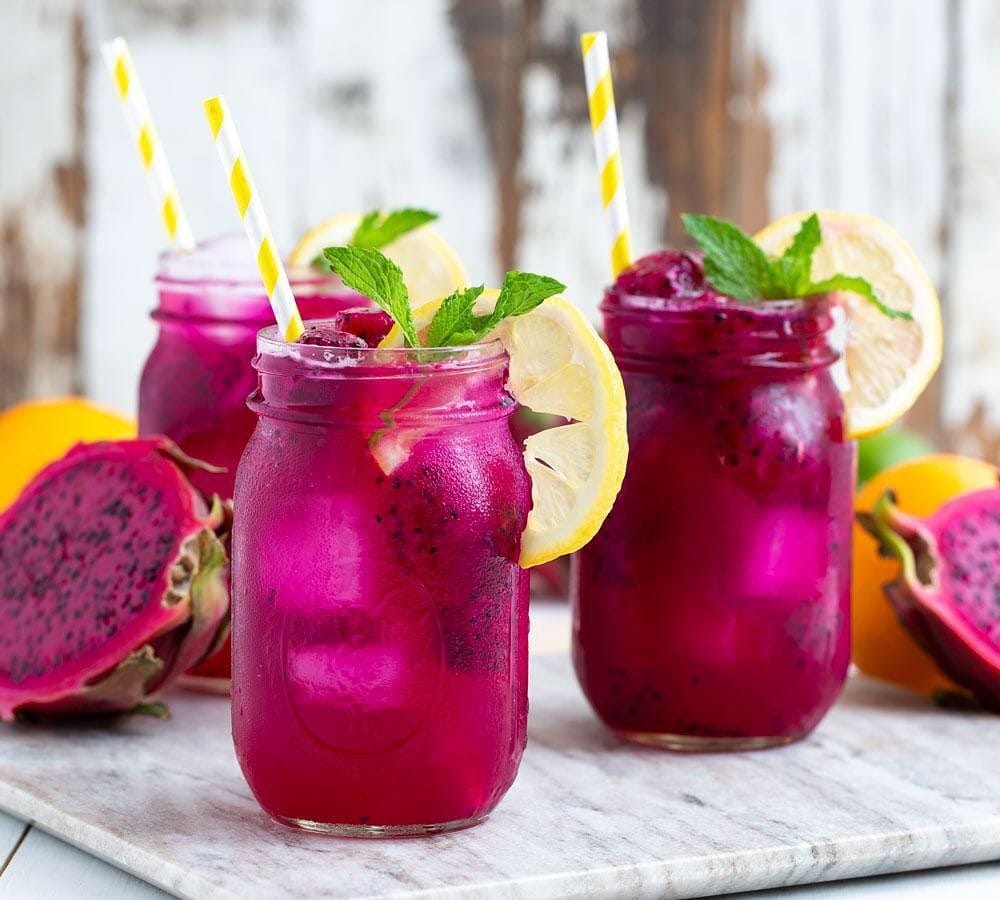 Pineapple Dragonfruit Lemonade
