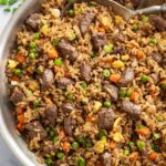 Quick beef fried rice recipe for dinner or meal prep