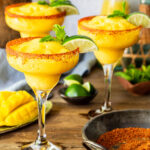 Refreshing mango margarita recipe made with fresh mango and lime juice