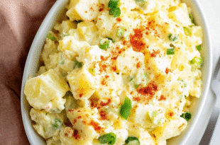 Classic Southern potato salad recipe with eggs and mustard
