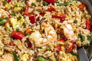Thai fried rice recipe with jasmine rice and fish sauce