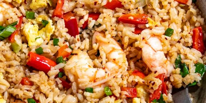 Thai fried rice recipe with jasmine rice and fish sauce