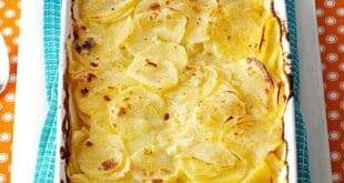 This easy au gratin potatoes recipe is excellent for holidays and family dinners