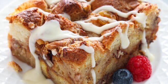 how to make bread pudding with custard