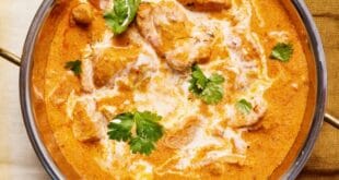 Authentic butter chicken recipe with creamy tomato sauce