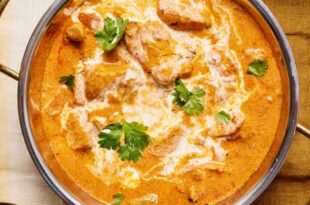 Authentic butter chicken recipe with creamy tomato sauce