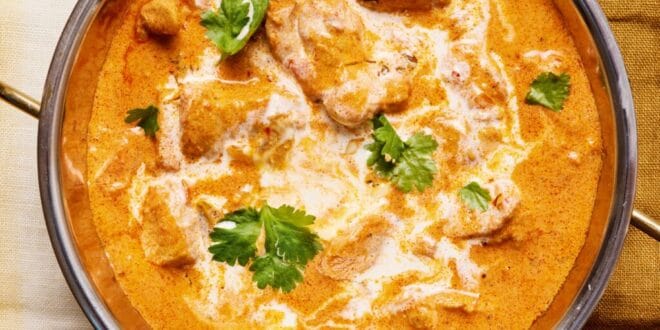Authentic butter chicken recipe with creamy tomato sauce