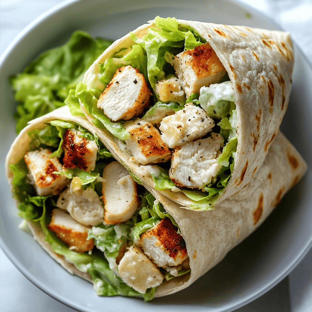 Caesar Salad Wrap Recipe | Easy and Delicious Lunch Idea 1 Easy Caesar salad wrap recipe with chicken, lettuce, and creamy dressing