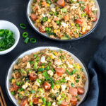 Authentic Chinese fried rice recipe with eggs and vegetables