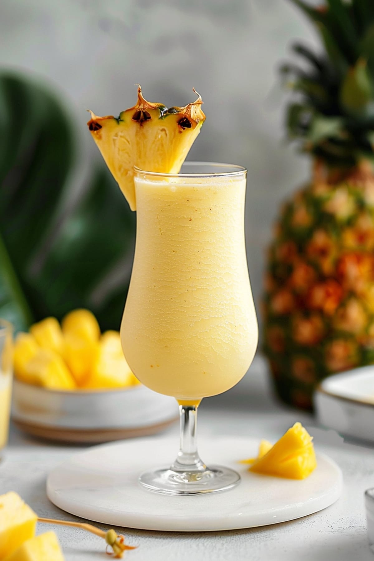 Piña Colada recipe with pineapple juice and coconut cream