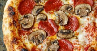 Fresh sourdough pizza dough ready for baking