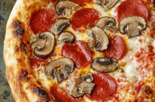 Fresh sourdough pizza dough ready for baking